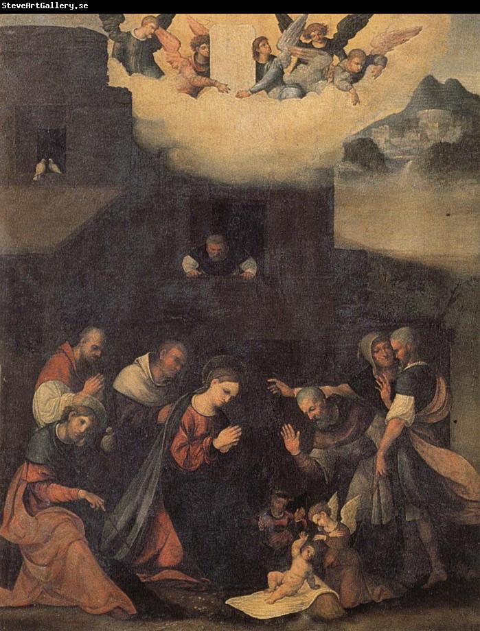 MAZZOLINO, Ludovico The Adoration of the Shepherds